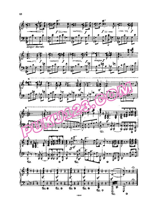 天天钢琴网-免费下载Schumann - Symphony No.2 in C Major Op.61 - Solo Piano