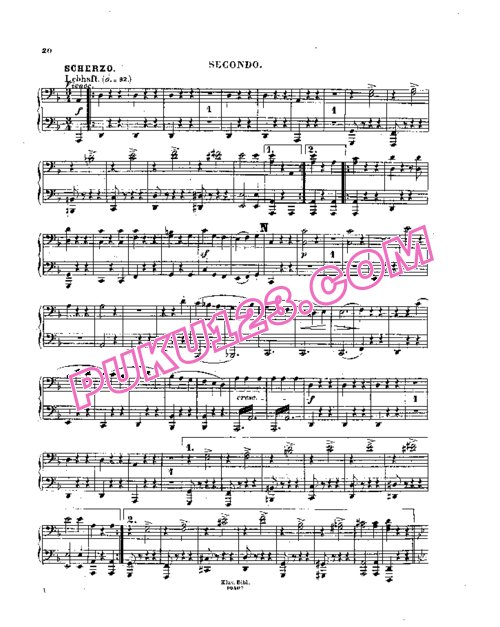天天钢琴网-免费下载Schumann - Symphony No.4 in d Minor Op.120 - 8 Hands (2 Pianos) 八手联弹版(双钢琴)