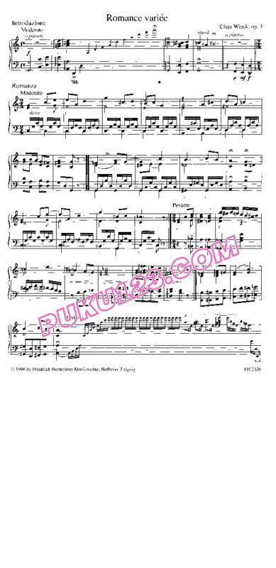 天天钢琴网-免费下载Schumann, Clara - Romance Varieé Op.3