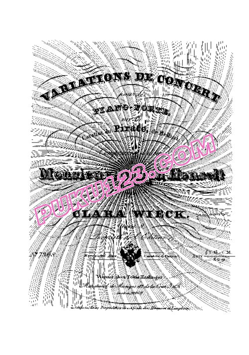 天天钢琴网-免费下载Schumann, Clara - Variations de Concert Op.8
