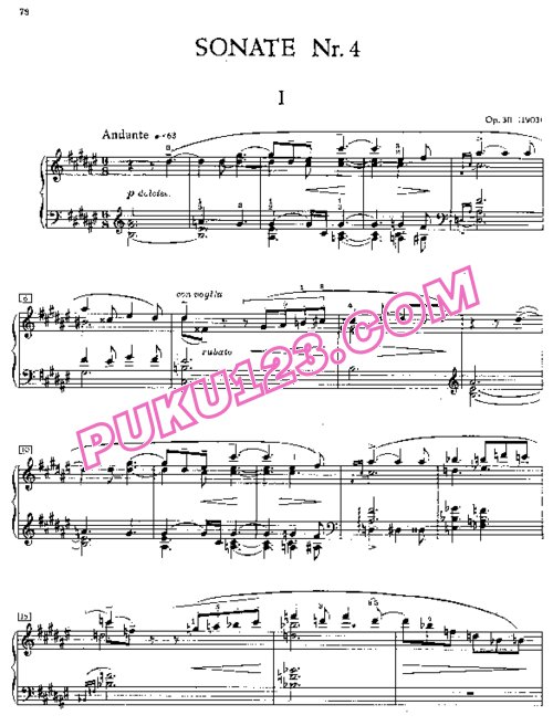天天钢琴网-免费下载Scriabin - Piano Sonata No.4 in F-Sharp Major Op.30