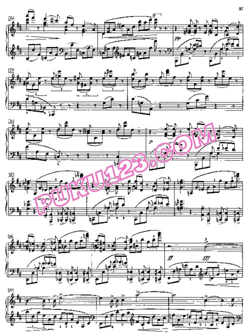 天天钢琴网-免费下载Scriabin - Piano Sonata No.4 in F-Sharp Major Op.30