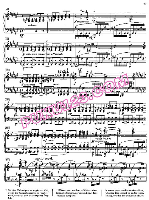 天天钢琴网-免费下载Scriabin - Piano Sonata No.5 in F-Sharp Major Op.53
