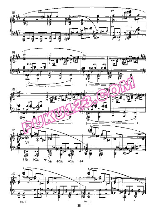 天天钢琴网-免费下载Scriabin - Piano Sonata in e-Flat Minor