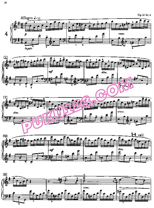 天天钢琴网-免费下载Scriabin - Six Preludes Op.13