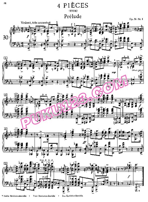 天天钢琴网-免费下载Scriabin - Quatre Morceaux Op.56