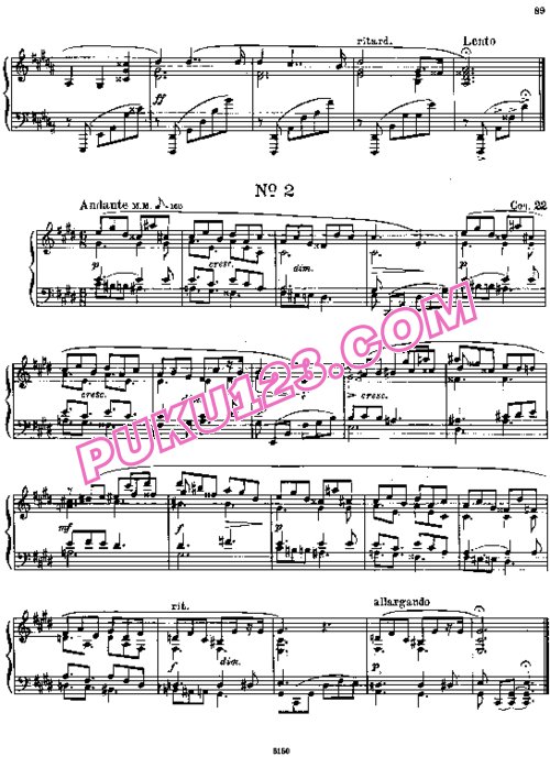 天天钢琴网-免费下载Scriabin - 4 Preludes Op.22