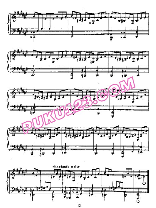 天天钢琴网-免费下载Scriabin - 4 Preludes Op.39
