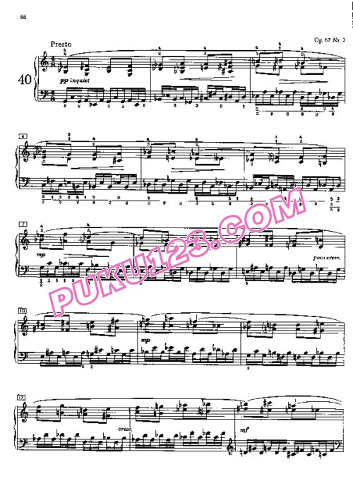 天天钢琴网-免费下载Scriabin - 2 Preludes Op.67