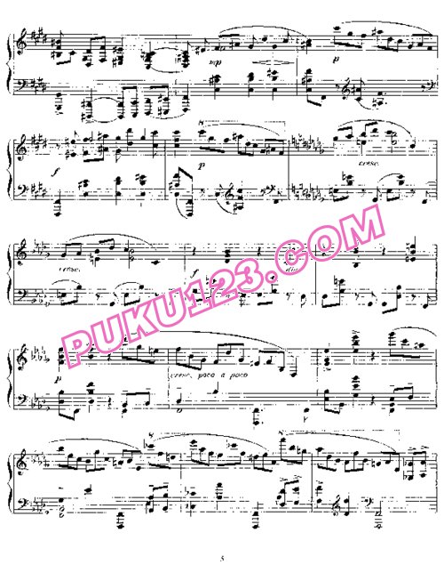 天天钢琴网-免费下载Scriabin - Allegro de Concert Op.18