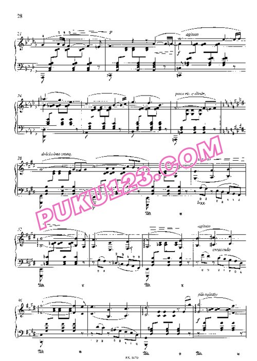 天天钢琴网-免费下载Sgambati - Nocturne No.5 in D-Flat Major Op.31