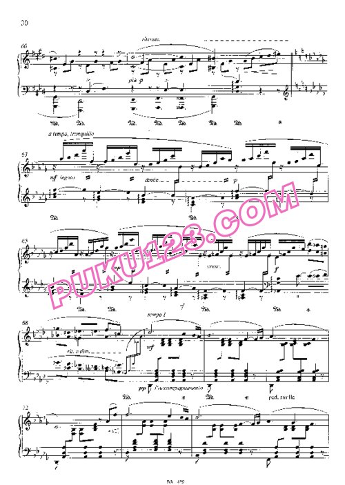 天天钢琴网-免费下载Sgambati - Nocturne No.5 in D-Flat Major Op.31