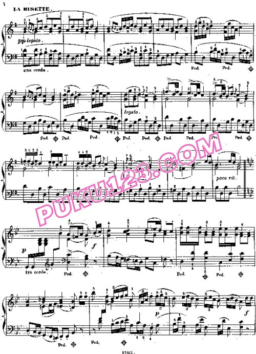 天天钢琴网-免费下载Sgambati - Gavotte Op.14 简易版