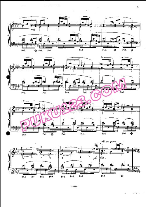 天天钢琴网-免费下载Sgambati - Gavotte Op.14 原版
