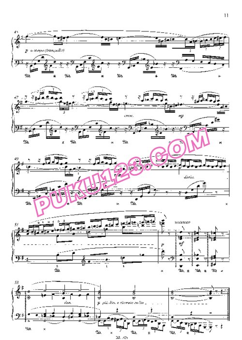 天天钢琴网-免费下载Sgambati - Nocturne No.2-4 Op.20