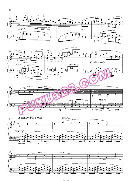 天天钢琴网-免费下载Sgambati - Nocturne No.7 in G Major