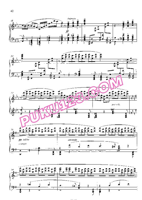 天天钢琴网-免费下载Sgambati - Nocturne No.7 in G Major