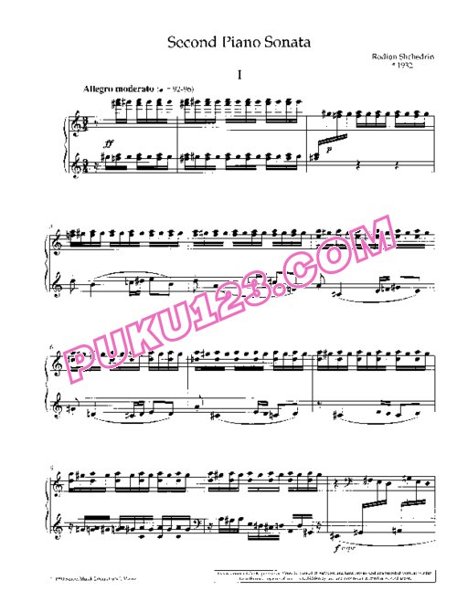 天天钢琴网-免费下载Shchedrin - Piano Sonata No.2 Op.101