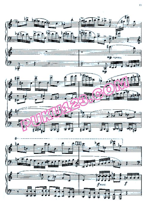 天天钢琴网-免费下载Shostakovich - Piano Concerto No.1 Op.35 - Part 1 - 2 Pianos 1