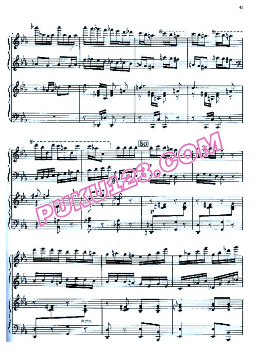 天天钢琴网-免费下载Shostakovich - Piano Concerto No.1 Op[1].35 - 2 piano Part 3