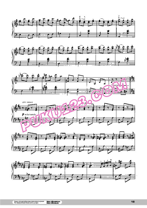 天天钢琴网-免费下载Shostakovich - Suite Tanci Kukol