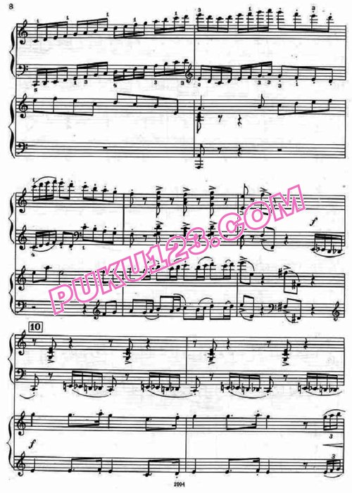 天天钢琴网-免费下载Shostakovich - Concertino for Two Pianos Op.94 - 2 piano