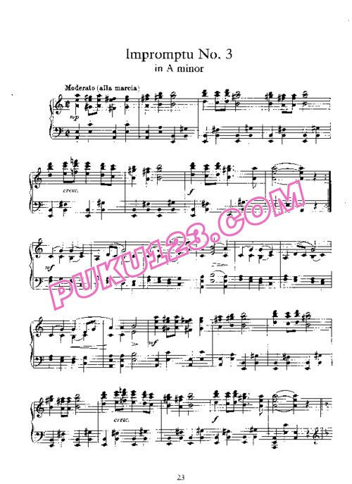 天天钢琴网-免费下载Sibelius - 6 Impromptus Op.5