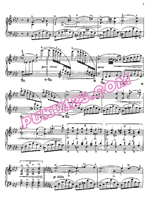 天天钢琴网-免费下载Sibelius - The Flowers Op.85