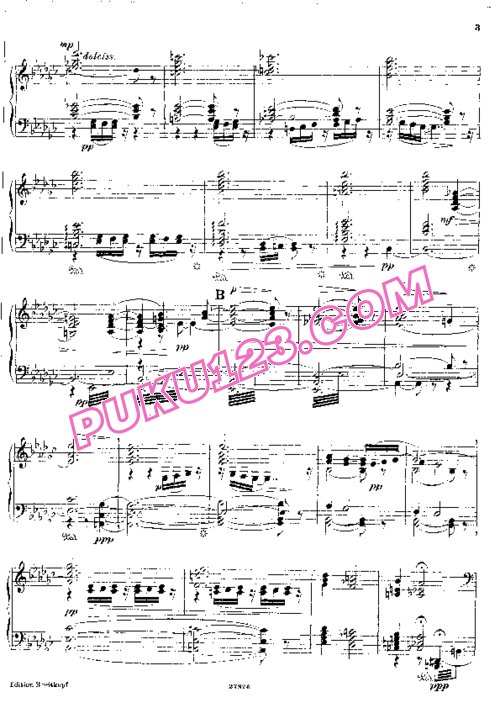 天天钢琴网-免费下载Sibelius - Der Barde Op.64 - Solo Piano