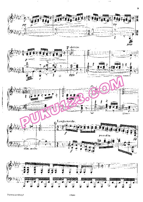 天天钢琴网-免费下载Sibelius - Der Barde Op.64 - Solo Piano