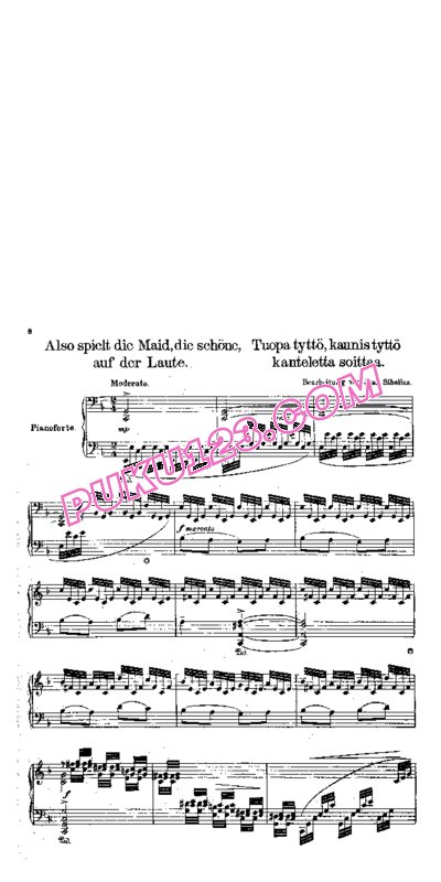 天天钢琴网-免费下载Sibelius - 6 Finnish Folksongs for piano