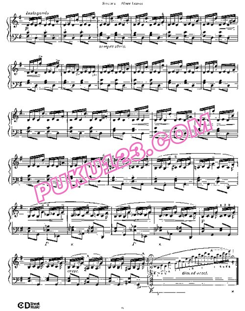天天钢琴网-免费下载Smetana - Album Leaves Op.2