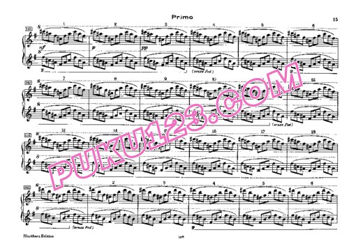 天天钢琴网-免费下载Smetana - Piano Sonata for two pianos - 8 Hands 双钢琴、八手联弹