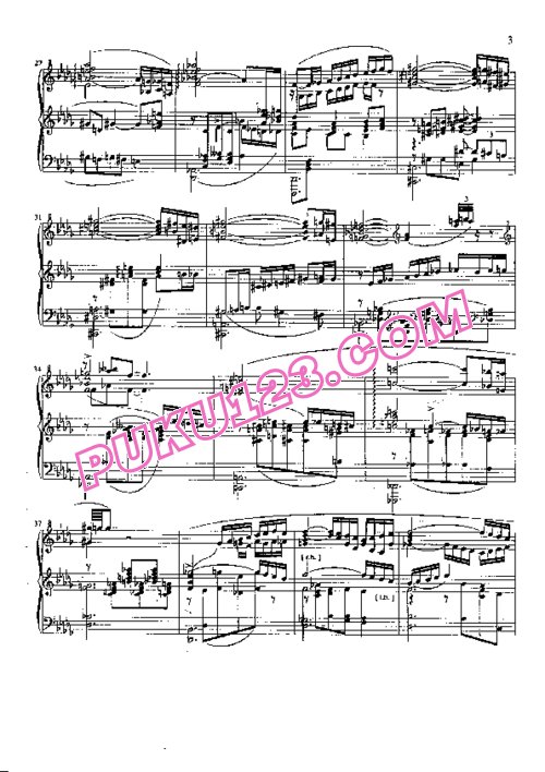 天天钢琴网-免费下载Sorabji - Rimsky-Korsakov - Pastiche No.3 on Hindu Merchant s Song from Sadko
