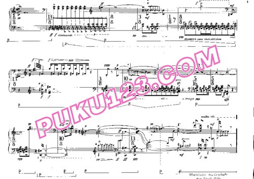 天天钢琴网-免费下载Stockhausen - Klavierstück IX