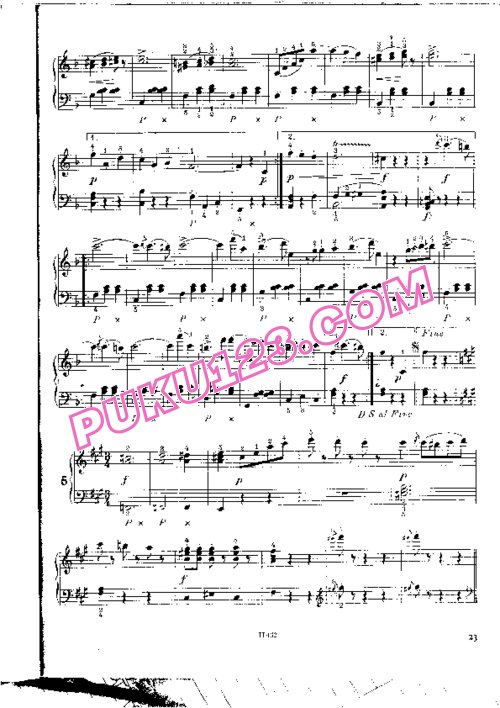 天天钢琴网-免费下载Strauss - An Der Schonen Blauen Donau, Walzer Op.314 钢琴独奏版