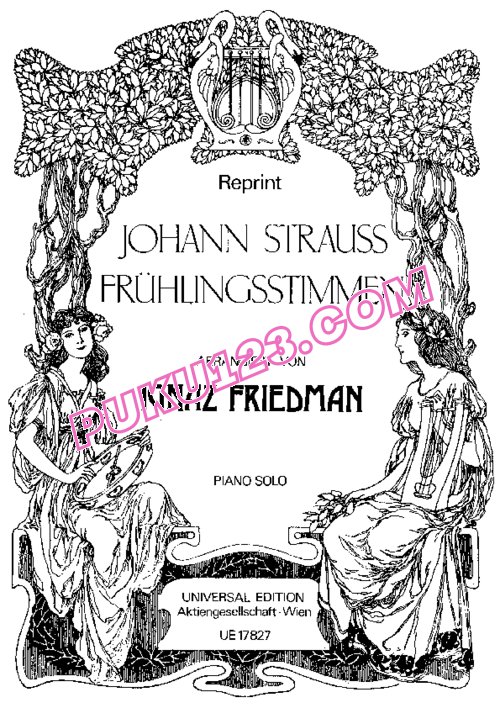 天天钢琴网-免费下载John Strauss - Frieman - Fruhlingsstimmen Op.410 弗雷曼改编钢琴独奏版