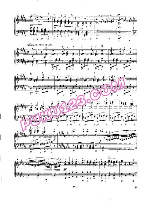 天天钢琴网-免费下载Johann Strauss - Wein, Weib und Gesang Op.333 钢琴独奏版