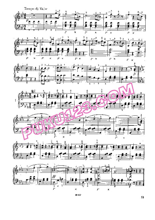天天钢琴网-免费下载Johann Strauss - Wein, Weib und Gesang Op.333 钢琴独奏版
