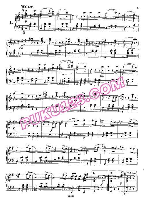 天天钢琴网-免费下载Strauss, Johann - Kunstlerleben Op.316 钢琴独奏版