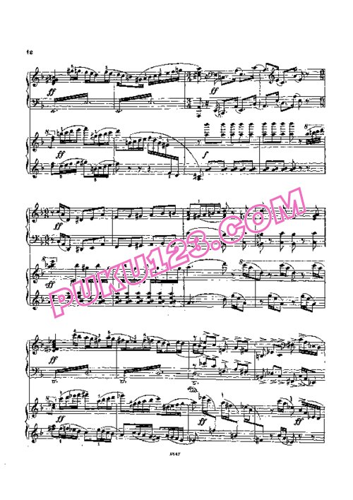 天天钢琴网-免费下载Richard Strauss - Singer - Till Eulenspiegels Lustige Streiche Op.28 - 2 Pianos