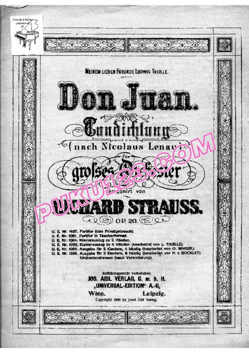 天天钢琴网-免费下载Strauss - Singer - Don Juan Op.20 - Solo Piano