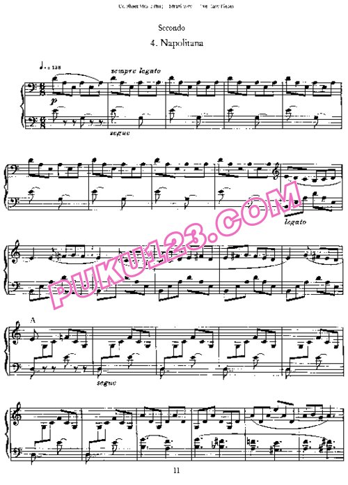 天天钢琴网-免费下载Stravinsky - Five Easy Pieces - 4 hands
