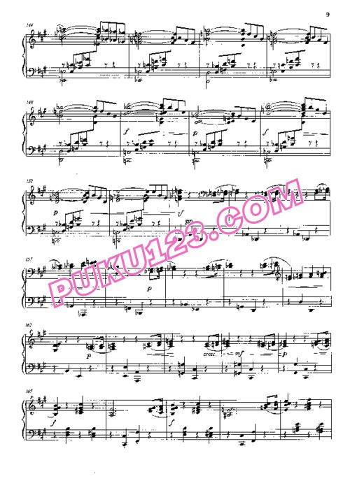 天天钢琴网-免费下载Stravinsky - Piano Sonata in f-Sharp Minor