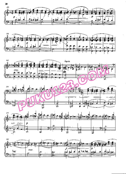 天天钢琴网-免费下载Stravinsky - Piano Sonata in f-Sharp Minor