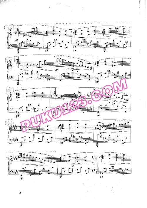 天天钢琴网-免费下载Szymanowski - Prelude in c-sharp Minor (1901)