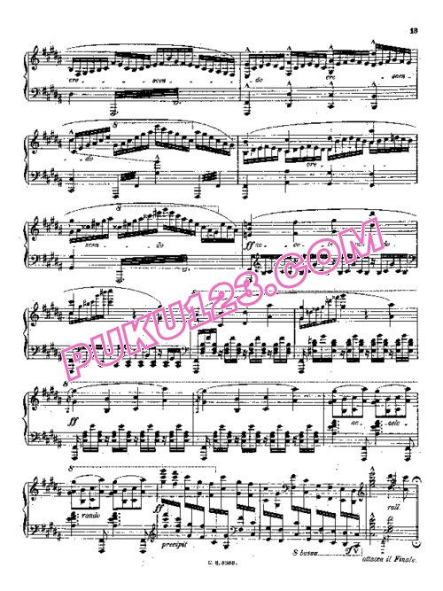 天天钢琴网-免费下载Szymanowski - Variations on a Polish Folksong Op.10