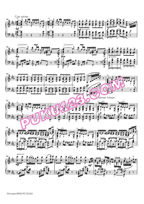 天天钢琴网-免费下载Tchaikovsky - Dumka Op.59