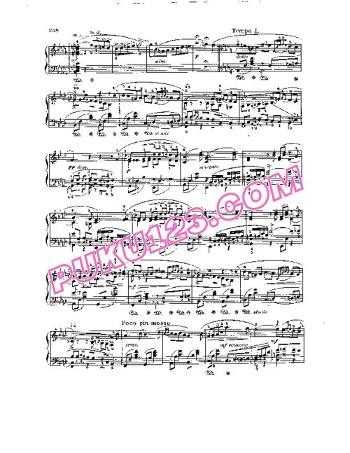 天天钢琴网-免费下载Tchaikovsky - Romance in f Minor Op.5