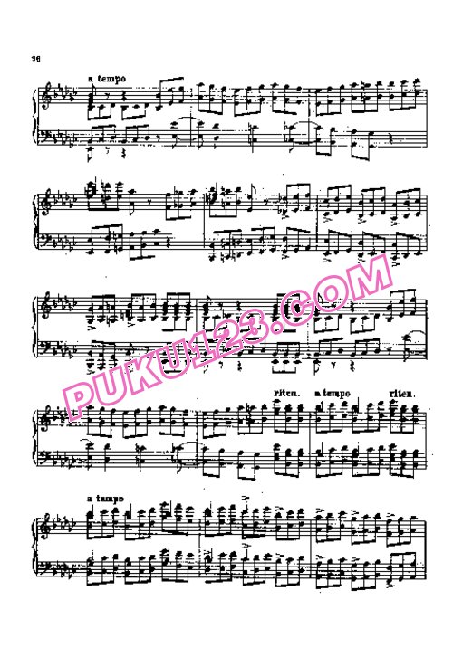 天天钢琴网-免费下载Tchaikovsky - Impromptu in e-flat Minor Op.1-2